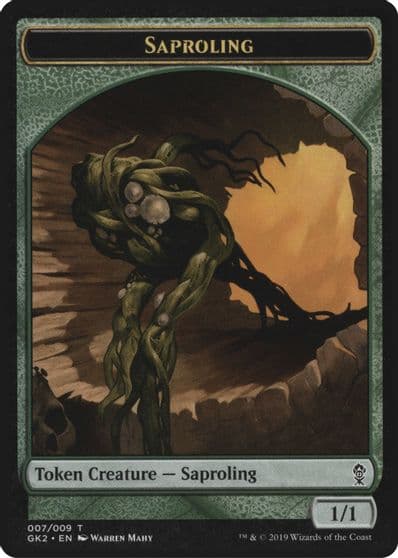 Saproling Wurm Double Sided Token Ravnica Allegiance: Guild Kits Magic card