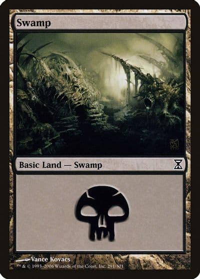 Swamp 291 Time Spiral Magic card