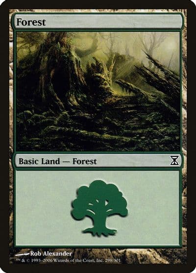 Forest 298 Time Spiral Magic card