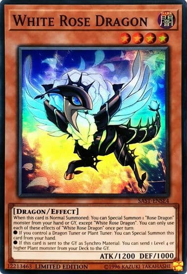 White Rose Dragon Savage Strike Yu-Gi-Oh! card