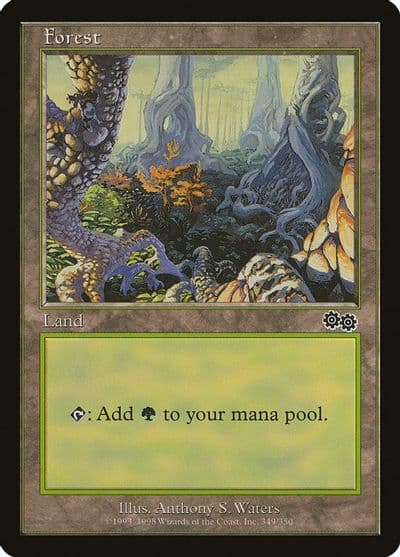Forest 349 Urza's Saga Magic card