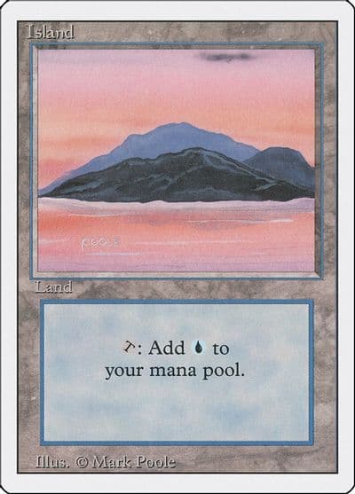 Island C Revised Edition Magic card