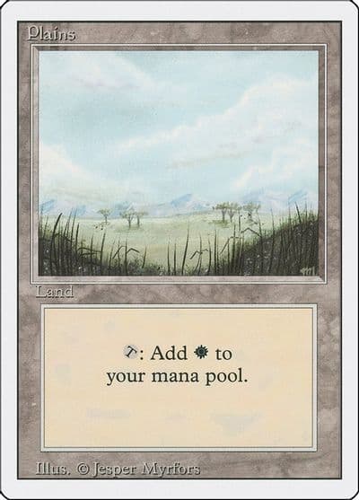Plains B Revised Edition Magic card