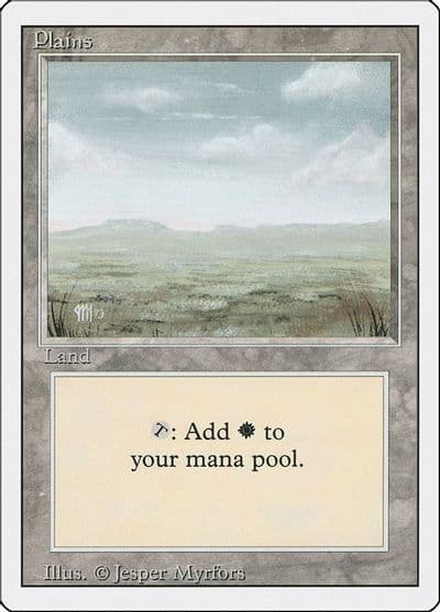 Plains C Revised Edition Magic card