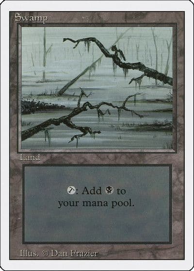 Swamp C Revised Edition Magic card