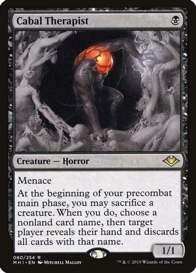Cabal Therapist Modern Horizons Magic card