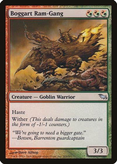 Boggart Ram Gang Shadowmoor Magic card