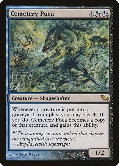Cemetery Puca Shadowmoor Magic card