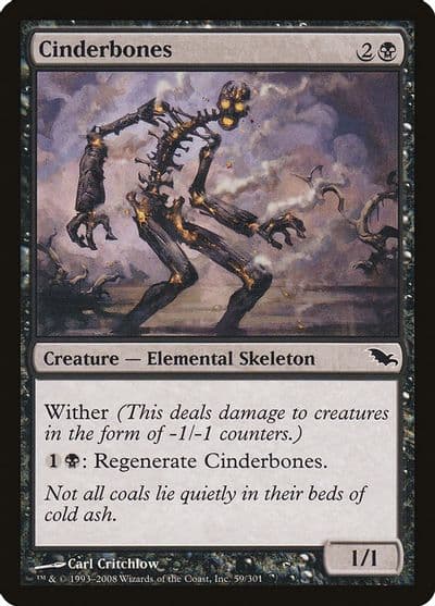 Cinderbones Shadowmoor Magic card