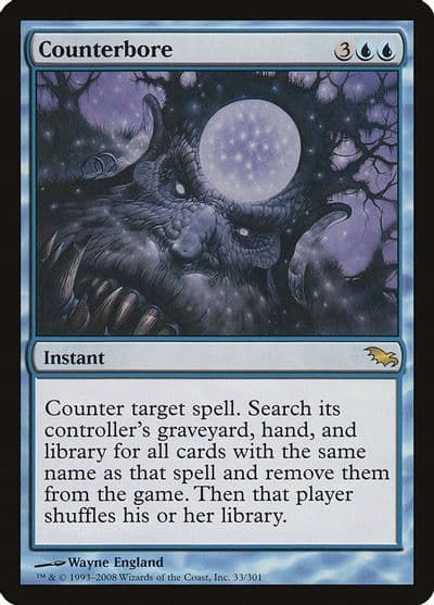 Counterbore Shadowmoor Magic card