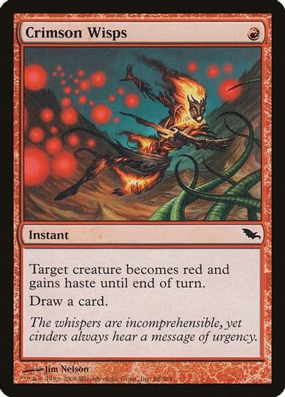 Crimson Wisps Shadowmoor Magic card