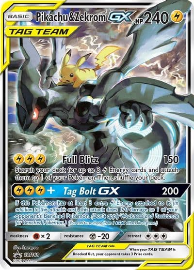 Pikachu & Zekrom GX SM Promos Pokemon card