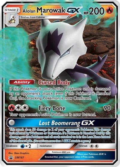 Alolan Marowak GX - SM187 SM Promos Pokemon card