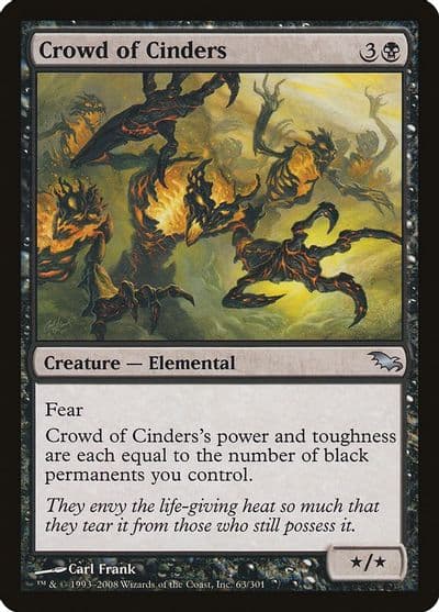 Crowd of Cinders Shadowmoor Magic card