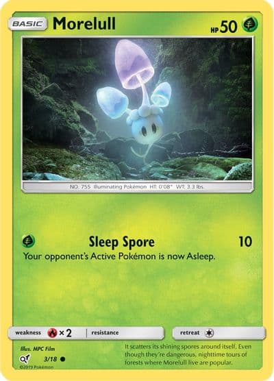 Morelull (Holo Common) Detective Pikachu Pokemon card