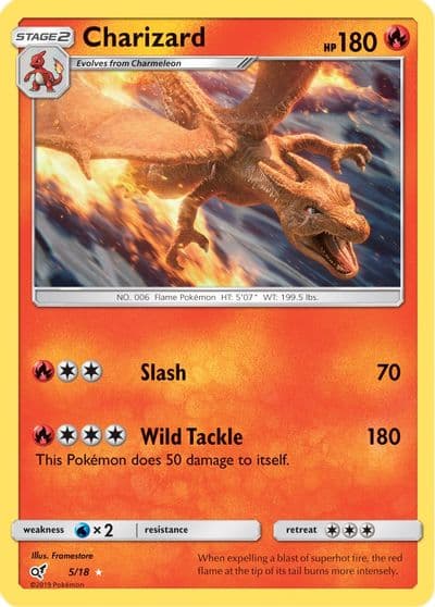 Charizard Detective Pikachu Pokemon card