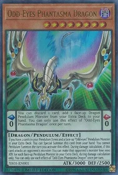 Odd Eyes Phantasma Dragon Yu-Gi-Oh! ARC-V Promo Cards Yu-Gi-Oh! card