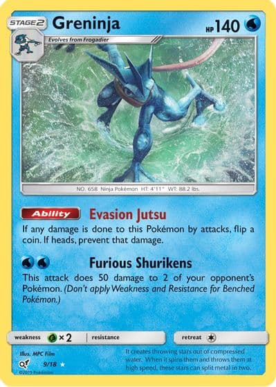 Greninja Detective Pikachu Pokemon card