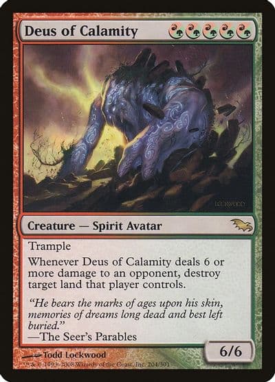 Deus of Calamity Shadowmoor Magic card