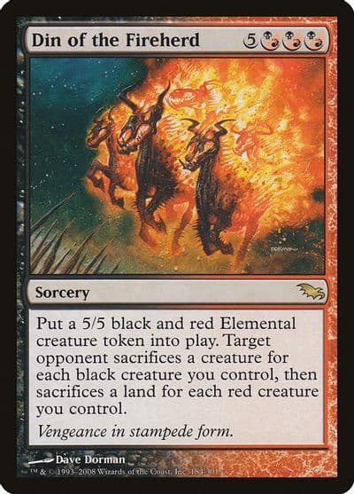 Din of the Fireherd Shadowmoor Magic card