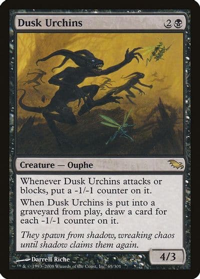 Dusk Urchins Shadowmoor Magic card