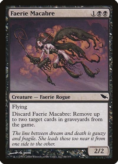Faerie Macabre Shadowmoor Magic card
