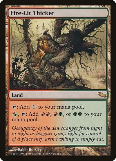 Fire Lit Thicket Shadowmoor Magic card