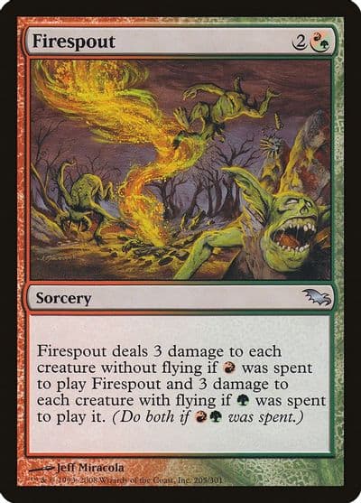 Firespout Shadowmoor Magic card