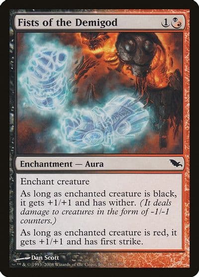 Fists of the Demigod Shadowmoor Magic card