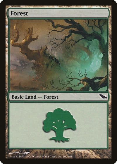 Forest 300 Shadowmoor Magic card
