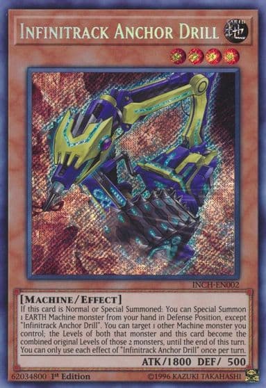 Infinitrack Anchor Drill The Infinity Chasers Yu-Gi-Oh! card