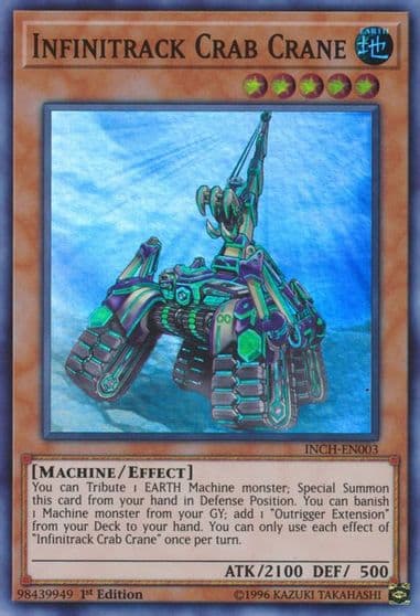 Infinitrack Crab Crane The Infinity Chasers Yu-Gi-Oh! card