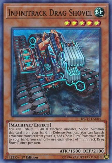 Infinitrack Drag Shovel The Infinity Chasers Yu-Gi-Oh! card