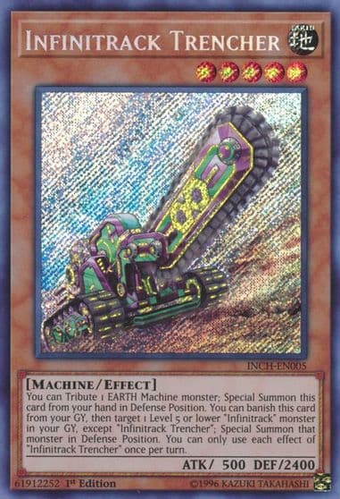 Infinitrack Trencher The Infinity Chasers Yu-Gi-Oh! card
