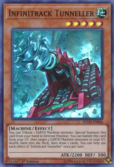 Infinitrack Tunneller The Infinity Chasers Yu-Gi-Oh! card