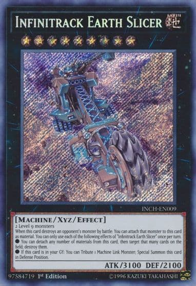Infinitrack Earth Slicer The Infinity Chasers Yu-Gi-Oh! card