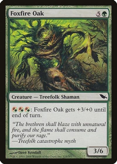 Foxfire Oak Shadowmoor Magic card