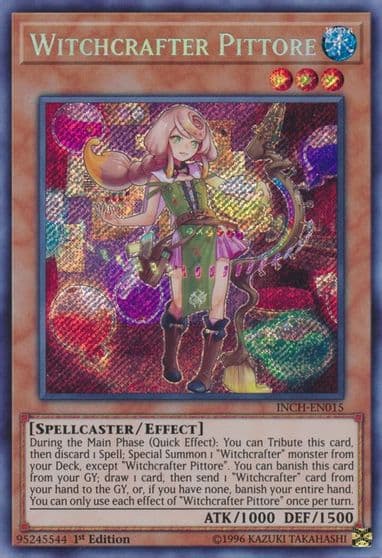 Witchcrafter Pittore The Infinity Chasers Yu-Gi-Oh! card