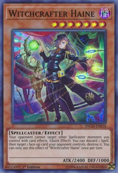 Witchcrafter Haine The Infinity Chasers Yu-Gi-Oh! card