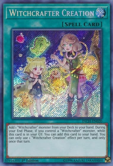 Witchcrafter Creation The Infinity Chasers Yu-Gi-Oh! card