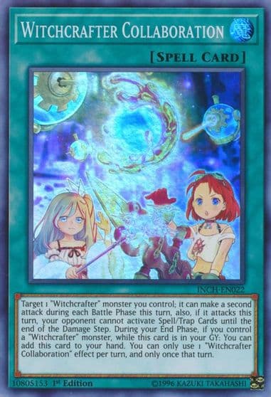 Witchcrafter Collaboration The Infinity Chasers Yu-Gi-Oh! card