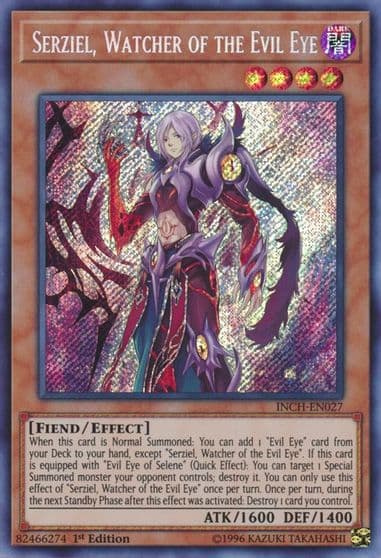 Serziel Watcher of the Evil Eye The Infinity Chasers Yu-Gi-Oh! card