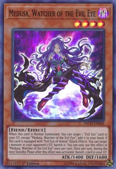 Medusa Watcher of the Evil Eye The Infinity Chasers Yu-Gi-Oh! card