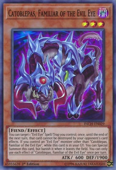Catoblepas Familiar of the Evil Eye The Infinity Chasers Yu-Gi-Oh! card