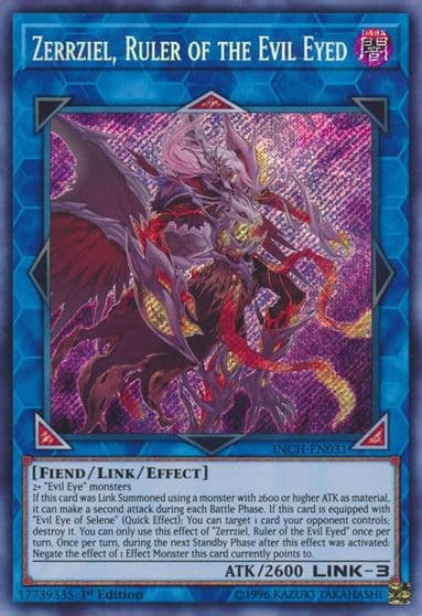 Zerrziel Ruler of the Evil Eyed The Infinity Chasers Yu-Gi-Oh! card