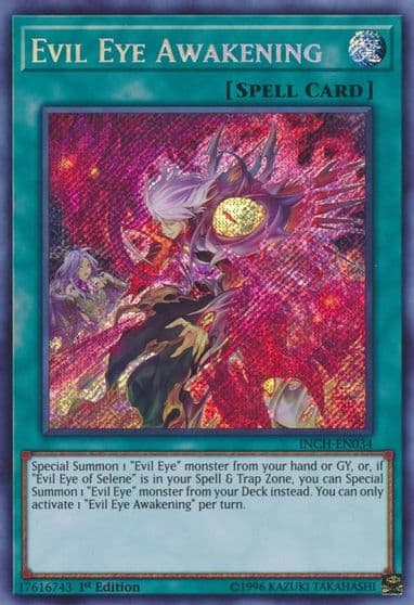 Evil Eye Awakening The Infinity Chasers Yu-Gi-Oh! card