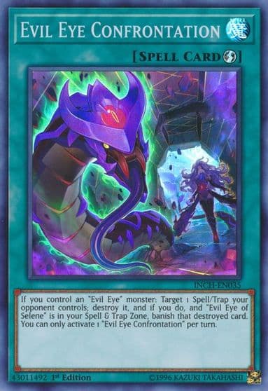 Evil Eye Confrontation The Infinity Chasers Yu-Gi-Oh! card