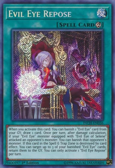 Evil Eye Repose The Infinity Chasers Yu-Gi-Oh! card