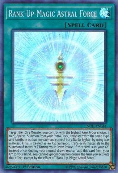 Rank Up Magic Astral Force The Infinity Chasers Yu-Gi-Oh! card