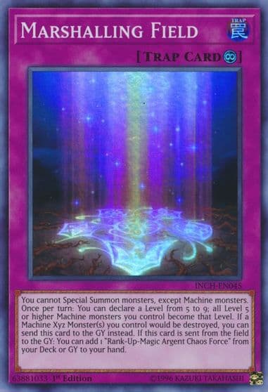 Marshalling Field The Infinity Chasers Yu-Gi-Oh! card